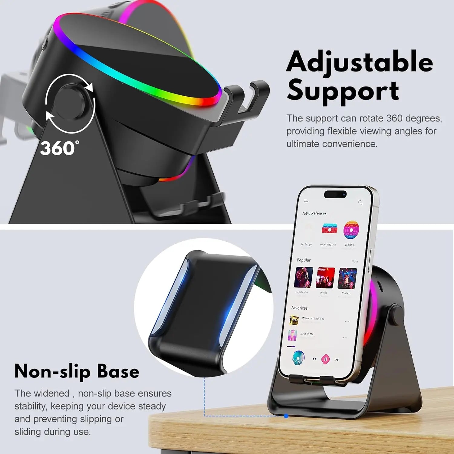 GlowSound Pro™ - Induction Speaker 5-in-1 with RGB Lights