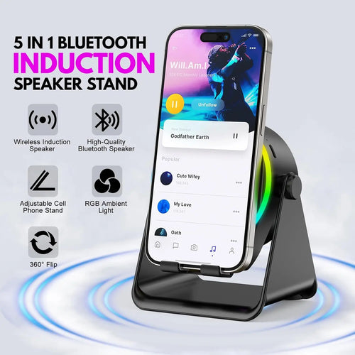 GlowSound Pro™ - Induction Speaker 5-in-1 with RGB Lights