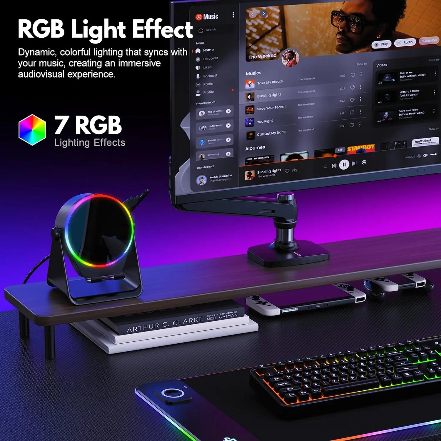 GlowSound Pro™ - Induction Speaker 5-in-1 with RGB Lights
